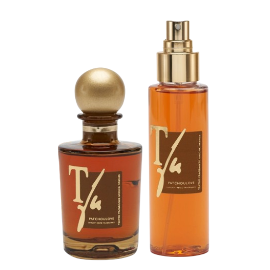 GIFT BOX PATCHOULOVE STICKS ML.100 HOME FRAGRANCE+SPRAY ML.100 FABRIC FRAGRANCE