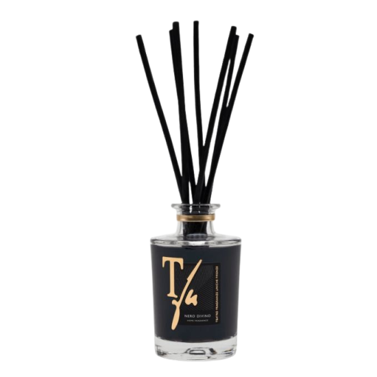 NERO DIVINO STICKS ML.100 HOME FRAGRANCE - TFU (8 Black Bamboo Sticks cm.20 included)