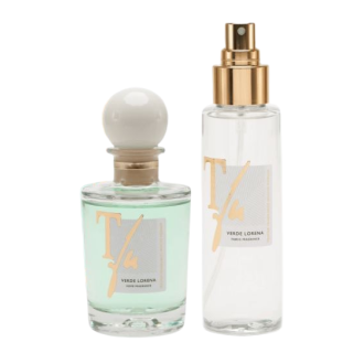 GIFT BOX VERDE LORENA STICKS ML.100 HOME FRAGRANCE+SPRAY ML.100 FABRIC FRAGRANCE