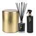 GOLD TIN BOX - NERO DIVINO STICKS ML.250+SPRAYGUN ML500 HOME FRAGRANCE