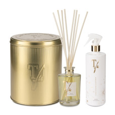 GOLD TIN BOX - JOYFUL STICKS ML.250+SPRAYGUN ML500 HOME FRAGRANCE