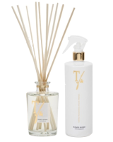 GOLD TIN BOX - BIANCO DIVINO STICKS ML.250+SPRAYGUN ML500 HOME FRAGRANCE