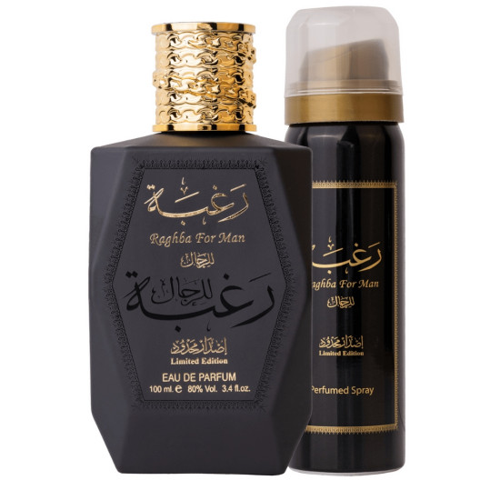 Lattafa Raghba for Man 100 Ml + 50 Ml Deo Lattafa Raghba for Man 100 Ml + 50 Ml Deo