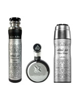 Lattafa Fakhar Man gift set - EDP 100 ml + Perfumed Spray 200 ml + Room Freshener 300 ml