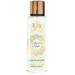 Al Wataniah Musk Collection Pistachio Musk body mist U 250 ml