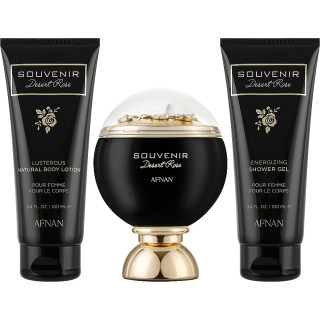 Afnan Souvenir Desert Rose EDP U 100 ml + body lotion 100 ml + shower gel 100 ml
