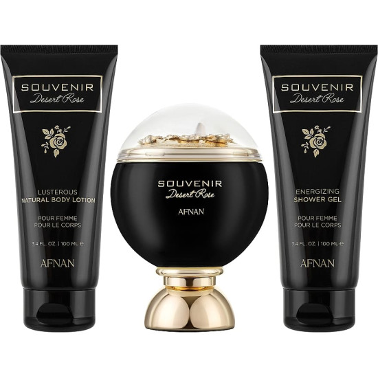 Afnan Souvenir Desert Rose EDP U 100 ml + body lotion 100 ml + shower gel 100 ml Afnan Souvenir Desert Rose EDP U 100 ml + body lotion 100 ml + shower gel 100 ml