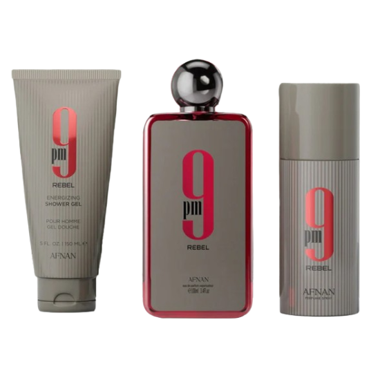Afnan 9PM Rebel - EDP 100 ml+deodorant spray 150 ml+shower gel 150 ml Afnan 9PM Rebel - EDP 100 ml+deodorant spray 150 ml+shower gel 150 ml