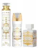 Lattafa Badee Al Oud Honor and GIory - EDP 100 ml + Perfumed Spray 200 ml +Room Freshener