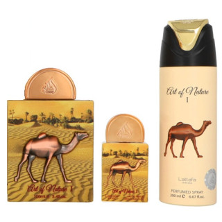 Lattafa Art of Nature I gift set - EDP 100 ml + EDP 20 ml + deospray 200 ml Lattafa Art of Nature I gift set - EDP 100 ml + EDP 20 ml + deospray 200 ml