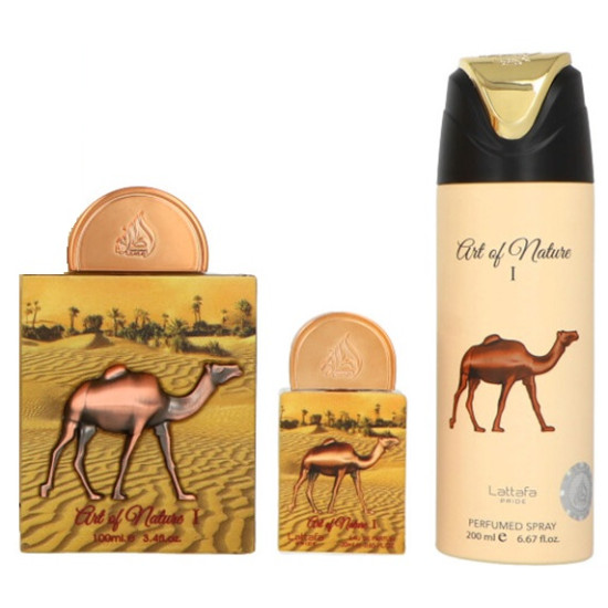 Lattafa Art of Nature I gift set - EDP 100 ml + EDP 20 ml + deospray 200 ml Lattafa Art of Nature I gift set - EDP 100 ml + EDP 20 ml + deospray 200 ml