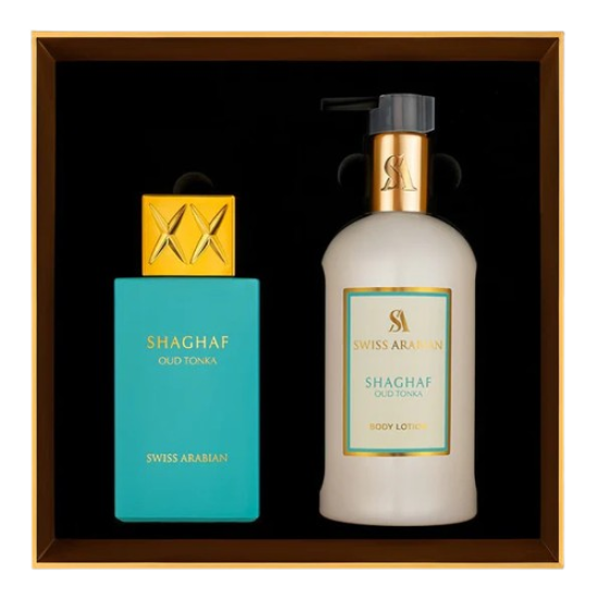 Swiss Arabian Shaghaf Oud Tonka EDP U 75 ml + body lotion 300 ml Swiss Arabian Shaghaf Oud Tonka EDP U 75 ml + body lotion 300 ml