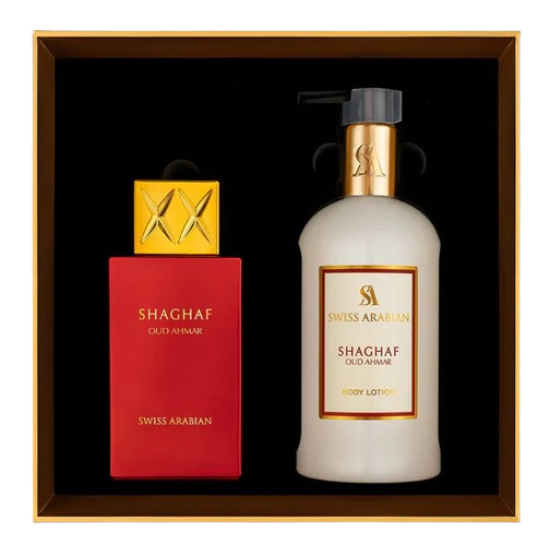 Swiss Arabian Shaghaf Oud Ahmar EDP U 75 ml + body lotion 300 ml Swiss Arabian Shaghaf Oud Ahmar EDP U 75 ml + body lotion 300 ml