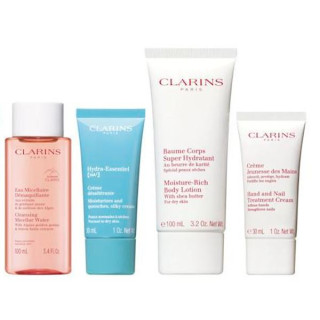 Clarins Head to Toe Moisturizing Essentials Travel Set Clarins Head to Toe Moisturizing Essentials Travel Set
