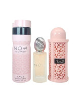 Lattafa Rave Now Women gift set - EDP 100 ml +Hair Mist 50 ml + Perfumed Spray 200 m