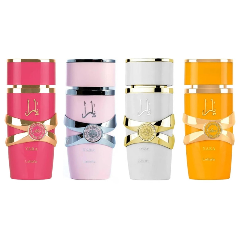 Lattafa Yara Collection 4 x 5 ml (Yara, Yara Candy, Yara Tous, Yara Moi)