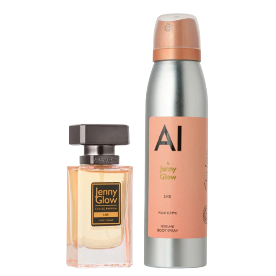 2PC G/S JENNY GLOW She 30 ML + Body spray 150 ML 2PC G/S JENNY GLOW She 30 ML + Body spray 150 ML
