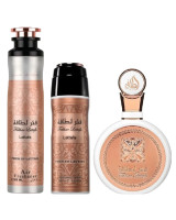 Lattafa Fakhar Woman gift set - EDP 100 ml + Perfumed Spray 200 ml + Room Freshener 300 ml